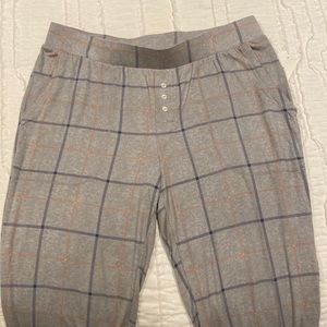 NWT Alfani Intimates Lounge PJ Pants in Skinny Plaid, S